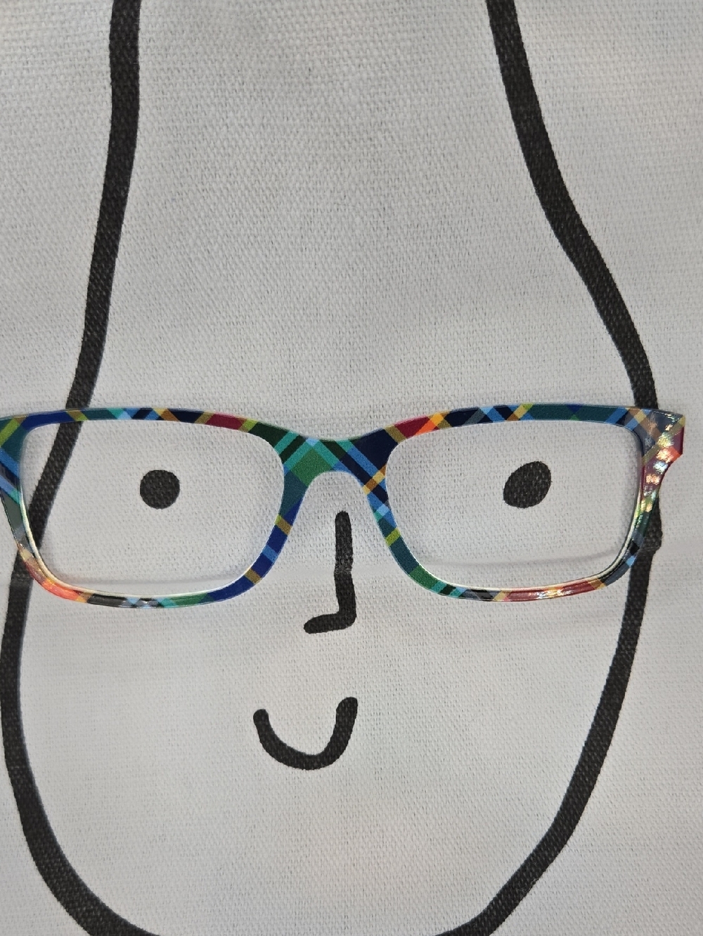 Colorful Plaid Magnetic Glasses Top